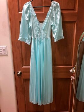 Vintage Mint Green Olga Sleep Gown